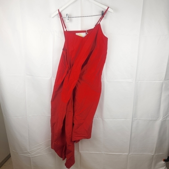 MARQUES Almeida red cotton dress size L BNWT - Picture 5 of 13
